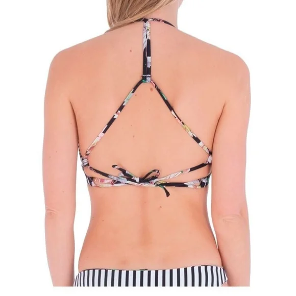 🍸HURLEY BRAND NEW REVERSIBLE BIKINI SET. TOP XL BOTTOM L